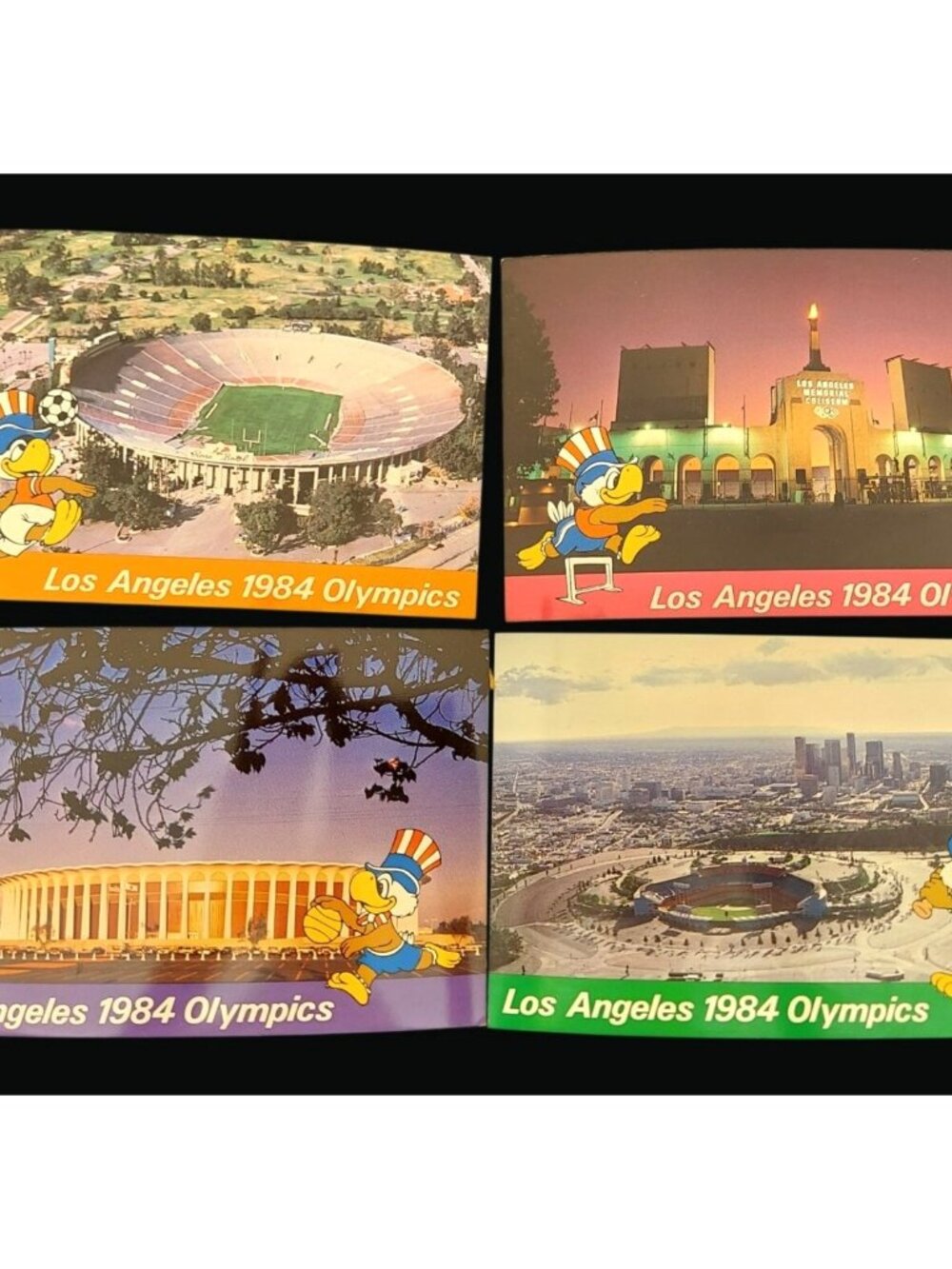 Set Of 4 Los Angeles 1984 Olympics Official Licensed Postcards